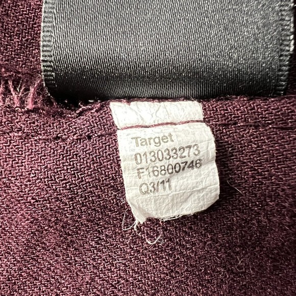 Mossimo Midi Shift Dress Womens Plus XXL Burgundy 3/4 Sleeve Button Up Pullover - Picture 11 of 14